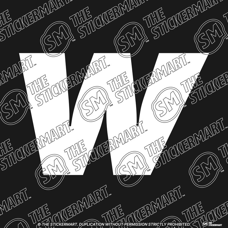 "W" Vinyl Decal