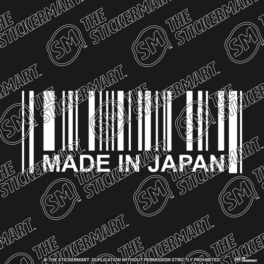 Made in Japan, Barcode Vinyl Decal