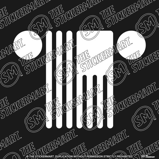 Off-Road Grill, American Flag Vinyl Decal