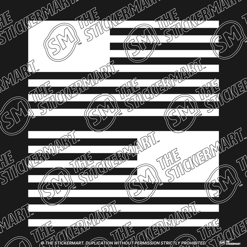 American Flag Set Vinyl Decals
