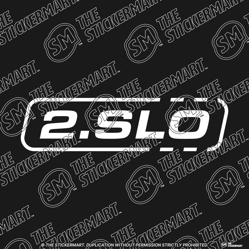 2.SLO, Outline Dashed Vinyl Decal