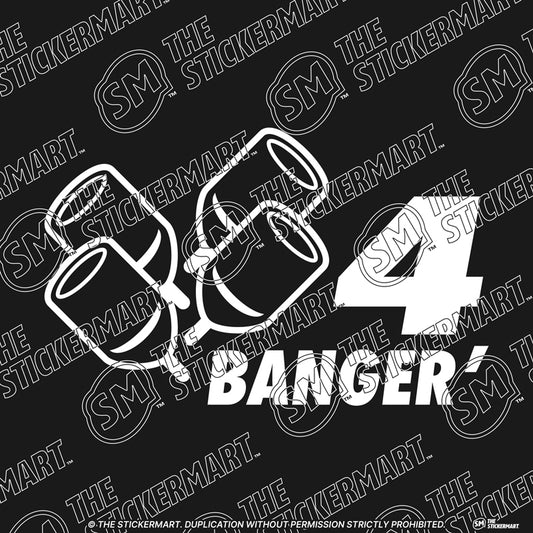 4 Banger, Pistons Vinyl Decal