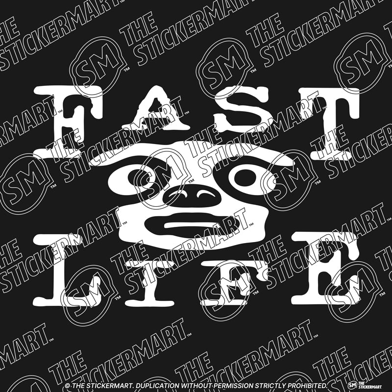 Fast Life, Sloth Face Vinyl Decal