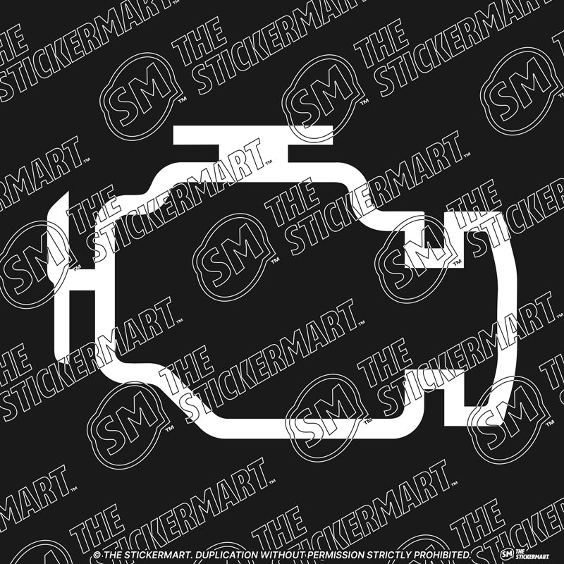 Check Engine Light Vinyl Decal