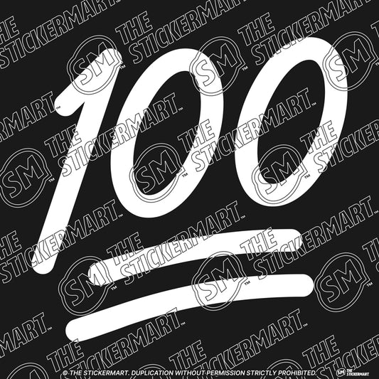 💯 100 Emoji Vinyl Decal