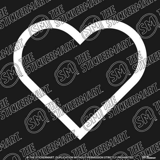🤍 Heart Emoji Vinyl Decal